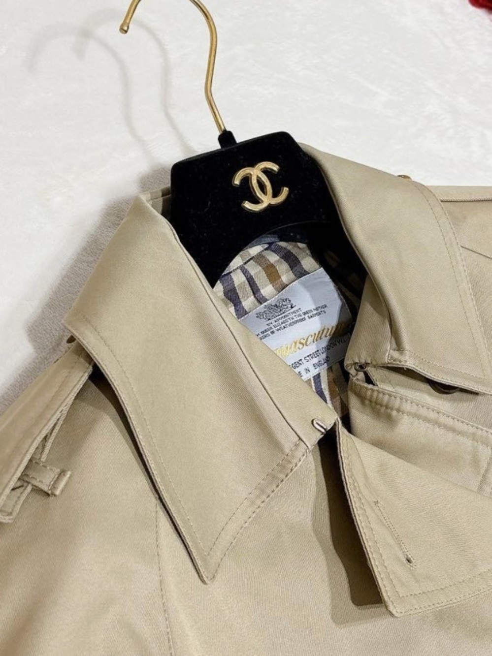 Aquascutum London Beige Trench Coat - Picture 3 of 7